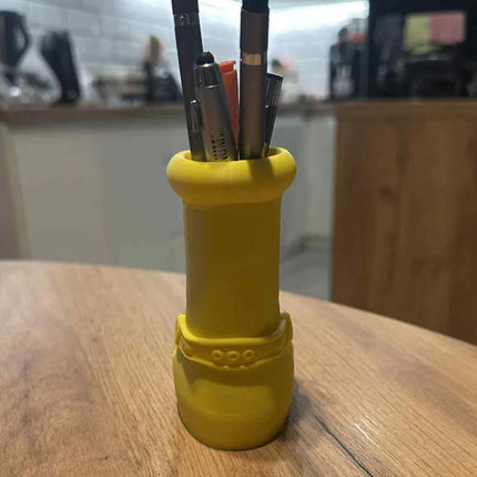 Yellow Crocs Boot Pen Holder – A Fun Desktop Organizer.