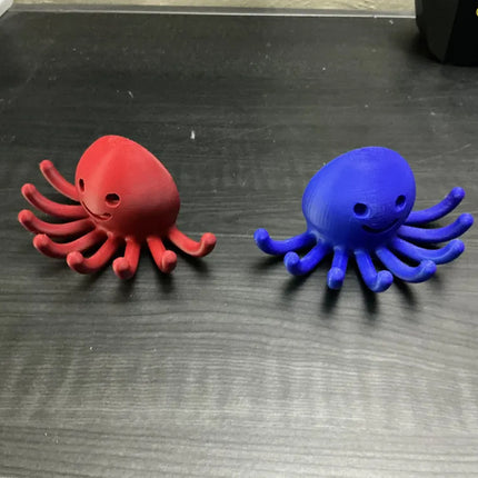 3D Printed Octopus Hook (Red).