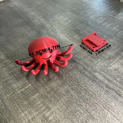 3D Printed Octopus Hook (Red).