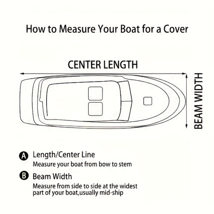 Trailerable Boat Cover – Heavy Duty Waterproof Tarp with Storage Bag, Designed for V-Hull, Fish & Ski, Runabout, Bass & Fishing Boats,17-20FTBlack.