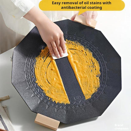 Dodecagon Electric Grill Pan Portable Outdoor Non-Stick Barbecue Cookware For Camping Picnic Smokeless Aluminum Alloy Skillet.