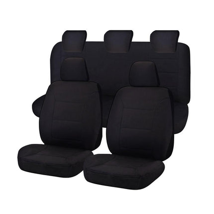 Seat Covers for MAZDA BT-50 B22P/Q-B32P/Q UP SERIES 10/2011 ? 08/2015 DUAL CAB FR BLACK CHALLENGER.