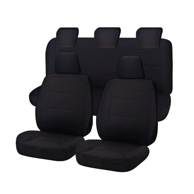 Seat Covers for MAZDA BT-50 B22P/Q-B32P/Q UP SERIES 10/2011 ? 08/2015 DUAL CAB FR BLACK CHALLENGER.