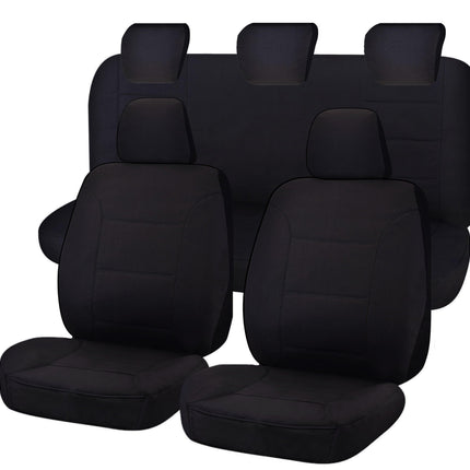 Seat Covers for MAZDA BT-50 FR UR 09/2015 - 06/2020 DUAL CAB FR BLACK CHALLENGER.
