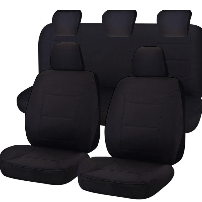 Seat Covers for MAZDA BT-50 FR UR 09/2015 - 06/2020 DUAL CAB FR BLACK CHALLENGER.
