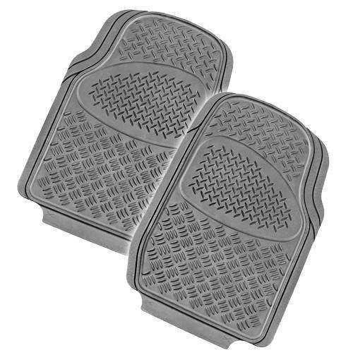 VELOCITY 2-Piece Car Mat - GREY [Rubber].