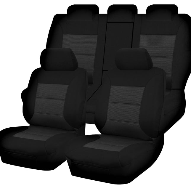 Seat Covers for TOYOTA RAV4 ALA49R.ASA44R .ZSA42R SERIES 02/2012 - 12/2018 4x2.4X4 SUV/WAGON 5 SEATERS FR BLACK PREMIUM.