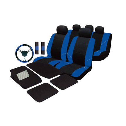 Universal Ultimate Car Accessories Value Pack - Blue.
