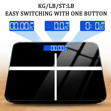 396-pound Weight Scale, Electronic Scale, Bathroom Scale, Personal Scale, High-precision Weight Scale, With LCD High-definition Display And Temperature Display (switchable KG/LB Units) Large Platform, Durable And Safe, Suitable For Various Scenarios.