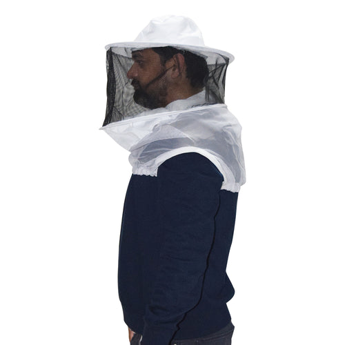 Beekeeping Bee Half Body Round Head Veil Protective Gear.