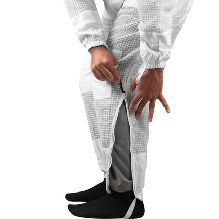 OZBee Premium Full Suit 3 Layer Mesh Ultra Cool Ventilated Round Head Beekeeping Protective Gear Size  5XL.