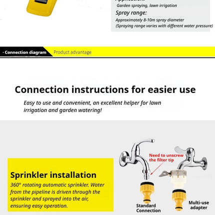1SetSprinkler(Base+Trident)-Yellow.