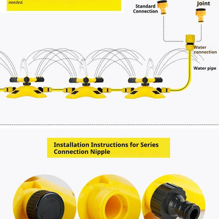 1SetSprinkler(Base+Trident)-Yellow.