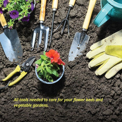Landscaping9-PieceSet(IncludesTools,Shears,Bag,WateringCan).