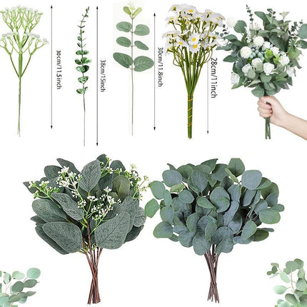 Artificial-flower-Eucalyptus-28cm-bright-green-1piece.
