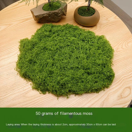 diy artificial moss lawn-New moss (light green thread style) 1m × 1m.