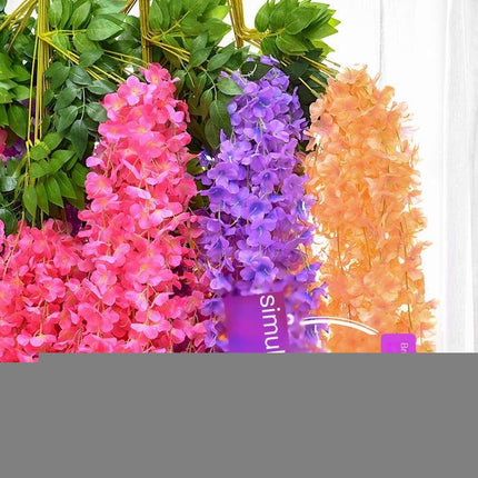 ArtificialLilacWisteriaFlowers-BrightRed-110CM-12-StemPack.