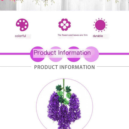 ArtificialLilacWisteriaFlowers-BrightRed-110CM-12-StemPack.