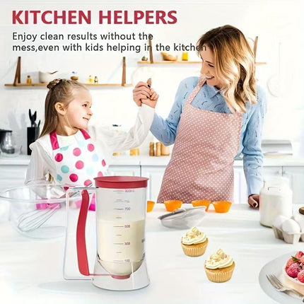 Handheld cake batter separator-Black.