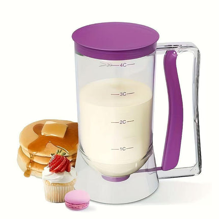 Handheld cake batter separator-Black.