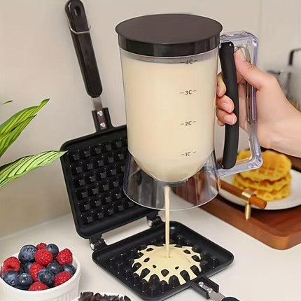 Handheld cake batter separator-Purple.