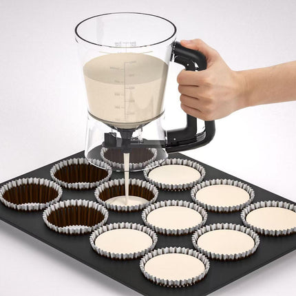 Handheld cake batter separator-Purple.
