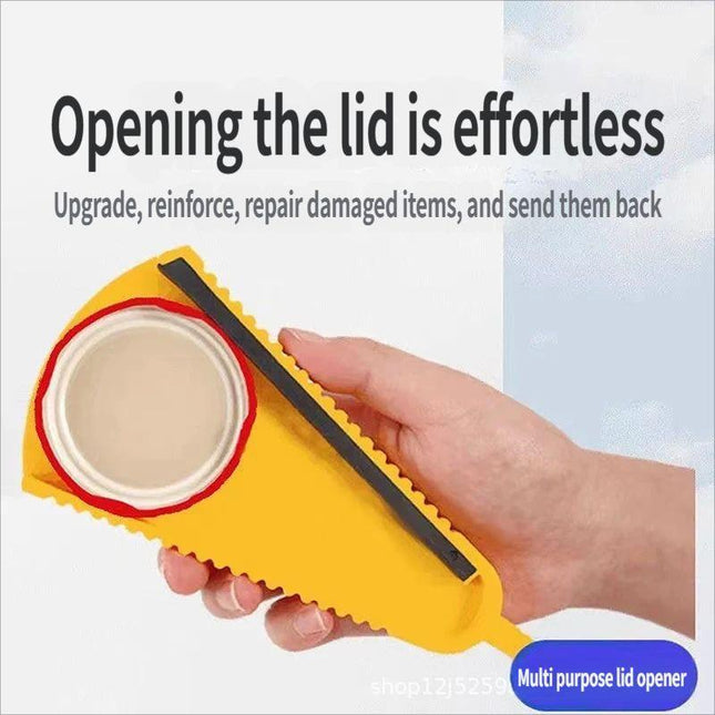 Multi-functional bottle cap opener.