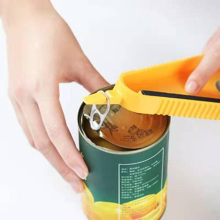 Multi-functional bottle cap opener.