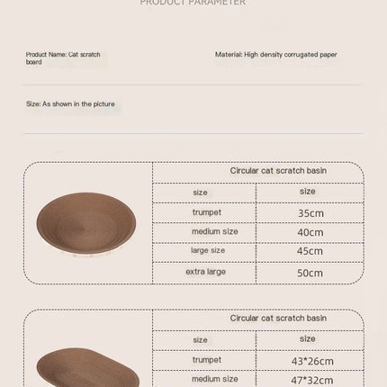 CatRoundPaw-ShapedLitterBox-Diameter:50cm(ThinStyle).
