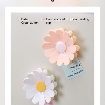 Daisy Sealing Clips Set Pink.