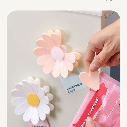Daisy Sealing Clips Set Pink.