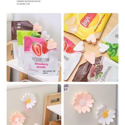 Daisy Sealing Clips Set White.