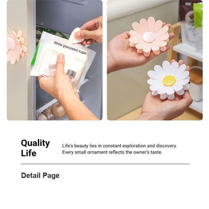 Daisy Sealing Clips Set White.