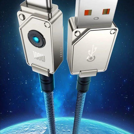 Fast charging data cable CtoC 100w 1m-Black.