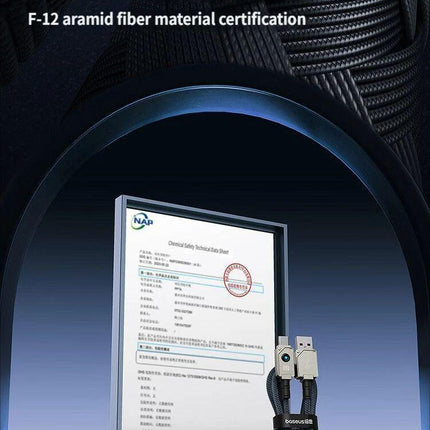 Fast charging data cable CtoC 100w 1m-Black.