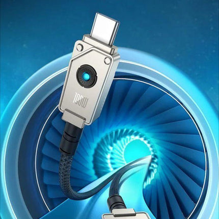 Fast charging data cable CtoC 100w 1m-Black.