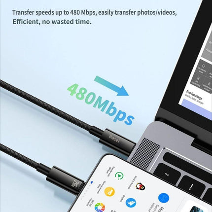 Data cable CtoC 240w 1m-Black.