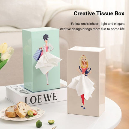 Dreamy Iris Blue Princess Tissue Box Holder.