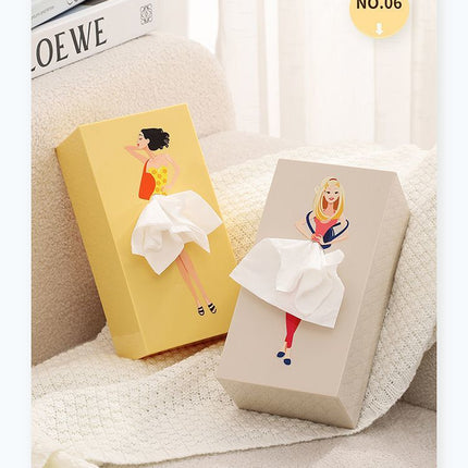 Dreamy Iris Blue Princess Tissue Box Holder.