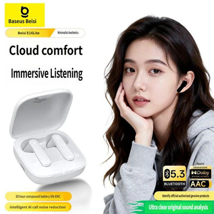 E16 Bluetooth headset-White.