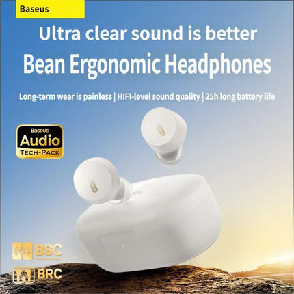 E18 Bluetooth headset-White.