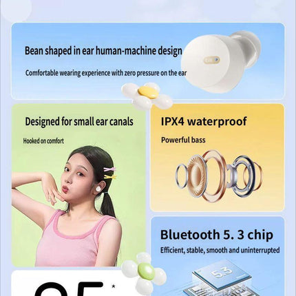 E18 Bluetooth headset-White.