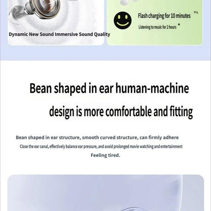 E18 Bluetooth headset-White.
