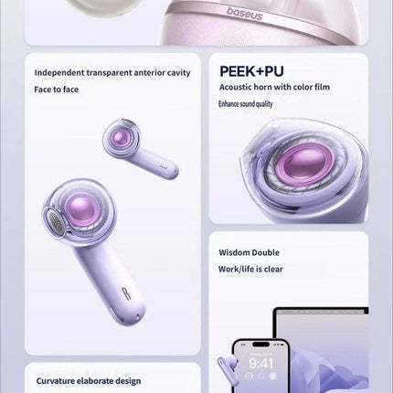 E5 Bluetooth headset-Pink.