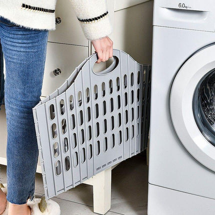 Fold the dirty clothes basket-large blue.