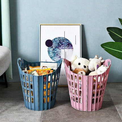 Fold the dirty clothes basket-large blue.