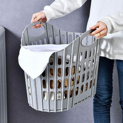 Fold the dirty clothes basket-large blue.