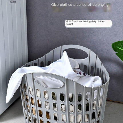 Fold the dirty clothes basket-large blue.