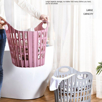 Fold the dirty clothes basket-large blue.