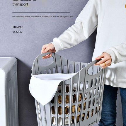 Fold the dirty clothes basket-large blue.